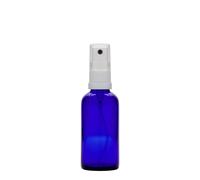 Flacon pulvérisateur 50 ml Médical, verre, bleu royal, embouchure : DIN 18