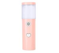 Flacon Pulvérisateur de Brume, Mini Brumisateur USB Rechargeable Portable 30 Ml Face Spray Pulvérisateur d'hydratation du Visage (Rose)