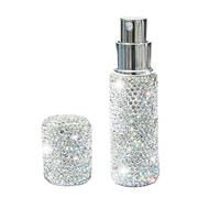 Flacon pulvérisateur de parfum - Conteneur en verre portable de 10 ml, design rechargeable brillant, mini distributeur de presse sous vide, bouteille cosmétique de voyage compacte | atomiseur de