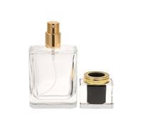 Flacon Pulvérisateur de Parfum Portable en Métal de 50 Ml pour les Voyages et un Usage Quotidien, Vaporisateur Fin Facile à Remplir à Tout Moment et en Tout Lieu, Design Rotatif Unique et