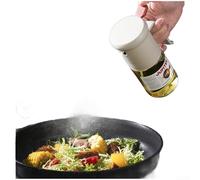 Flacon pulvérisateur d'huile en verre de 250 ml avec atomisation grand angle sous pression pour une utilisation uniforme de la brume et de la pâtisserie, anti-fuite, double joint en silicone (blanc)