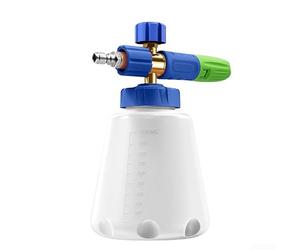 Flacon pulvérisateur en mousse 1000 ml, utilisation dans le jardin, pot en mousse PA haute pression, design en alliage d'aluminium, pour nettoyer les toits de voitures, les murs