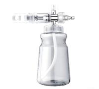 Flacon pulvérisateur en mousse de 1 L pour nettoyeur haute pression avec buse réglable, conçu pour créer une mousse épaisse pour améliorer les performances de nettoyage sur les véhicules et plusieurs