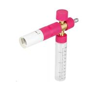 Flacon pulvérisateur en mousse haute pression, interface 1/4 de connexion rapide pour voiture et nettoyage extérieur, design en plastique transparent résistant aux acides et aux alcalins