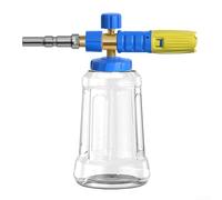 Flacon pulvérisateur en mousse pour nettoyeur haute pression avec volume de mousse réglable, interface en acier inoxydable et laiton, pression de fonctionnement de 4000 psi, convient aux voitures