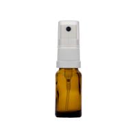 Flacon pulvérisateur médical 10 ml, verre, brun, embouchure : DIN 18