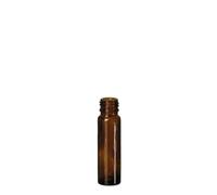 Flacon roll-on 10 ml, verre, brun, ouverture : bouchon à vis