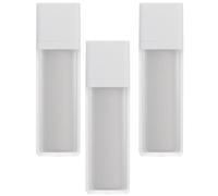 Flacon sans Air 15ml Mat Blanc, Lot de 3, pour Sérum | Anti-contamination, Format Cabine Tsa, As et Pp, Voyage et Paquet, pour Fond de Teint Liquide