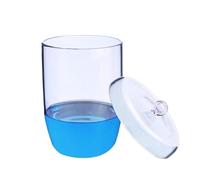 flacon scientifique de la série, Creuset en verre de quartz avec couvercle, silice de très haute pureté, 1200 degrés, laboratoire, plusieurs tailles(100mL)