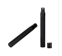 Flacon Spray Vide Lot de 5 flacons parfum noirs portables en verre vides for cosmétiques, tubes à essai for échantillons, outil voyage Pour voyager(DARK GREY,5PCS 5ML)
