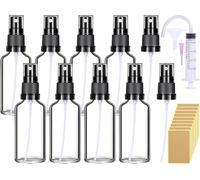 Flacon Spray Vide Verre 50ml 8 Pcs Vaporisateur Vide Flacon Spray Parfum Vide Flacon Vide Flacon Parfum Vide Rechargeable Mini Bouteille Spray Vide Transparent Pour Cosmétique Huiles Essentielles