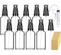 Flacon Spray Vide Verre 50ml 8 Pcs Vaporisateur Vide Flacon Spray Parfum Vide Flacon Vide Flacon Parfum Vide Rechargeable Mini Bouteille Spray Vide Transparent Pour Cosmétique Huiles Essentielles