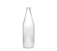 Flacon universel 750 ml en forme de carotte, verre, ouverture : PP 28