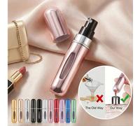 Flacon vaporisateur de parfum mini rechargeable 5 ml, contenant de voyage portable à remplissage par le bas, étanche, adapté aux sacs à main et aux poches 1 pièce de poudre pailletée,1 pièce - noir ma