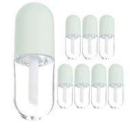 Flacon Vert de Gloss à Lèvres Vide en Polypropylène, 5ml Lot de 8 | Format Voyage, Léger et Facile à Transporter, Surface Lisse, pour Gloss Liquide et Fard à Joues