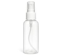 Flacon Vide 100ml Transparent avec Spray Vaporisateur - Bouteille Voyage Avion Rechargeable - Brumisateur Plastique pour Parfum, Huile Essentielle, Gel Douche, Shampoing, Anti-Moustique, Lotion