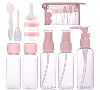 Flacon Voyage, 10 Pièces Bouteilles de Voyage Ensemble de Flacons de Voyage, Kit Voyage Avion Bouteilles de Voyage Rechargeables pour Cosmétiques, Shampooings, Lotions et Articles de Toilette