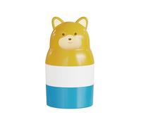 flacon voyage Applicateur de crème solaire en forme d'animal, rechargeable, couture isolante, bouteilles de crème, applicateur de crème solaire(Blue Bear)