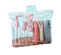 flacon voyage Bouteille rechargeable portable, mini tube souple, contenant vide for crème douce et lotion, voyage(Dark Khaki)