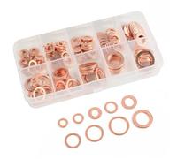 Flaconi 100PCS Joint Vidange Voiture,Kit D'assortiment De Rondelles D'étanchéité,Rondelle Plate pour L'étanchéité des Vis Bagues D'étanchéité,Connexions de Carburant et Hydrauliques