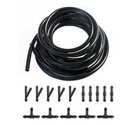 Flaconi 10FT Lave-Glace de Voiture Tuyau Flexible,Durite Lave Glace,Kit de Tuyau Essuie Glace,Avec Raccord de Tuyau 15 PCS,Peut être Utilisé dans le Système de Lave-glace de la Plupart des Véhicules