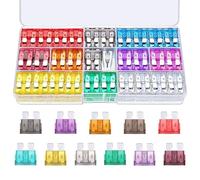 Flaconi 120PCS Fusible Voiture,Pieces Auto,Mini Fusible Voiture,Fusible Moto,Boite Fusible Voiture,Boite Fusible 12v,2A 3A 5A 7.5A 10A 15A 20A 25A 30A 35A 40A Mini Fusible de Voiture,pour Auto