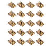 Flaconi 20PCS Clips de Fixation Voiture,Clips de Fixation,Clips Fixation Voiture,Agrafe Voiture,Clip pour Écrou de Voiture,M6 Type U Clips,Agrafe Vis Tole Agrafe Voiture Carrosserie pour Auto Moto
