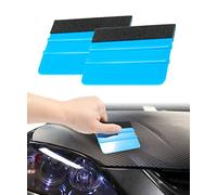 Flaconi 2PCS Autocollant Voiture,Raclette avec Bord Fibre pour Voiture Vinyle Wrapping,Raclette Film de Fenêtre,Raclette applicateur de Film Vinyle,Adaptée aux Films Carbone et Voiture Vinyle Wrapping