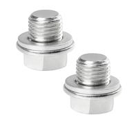 Flaconi 2PCS Bouchon de Vidange D'huile Universel pour Voiture,Bouchons de Vidange D'huile Avec Bague D'étanchéité,Boulon De Vidange Carter D'huile,pour la Plupart des Voitures (M16x1.5)
