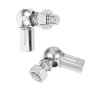 Flaconi 2PCS Kit De Joints à Rotule Pour Auto,Kit De Joints à Rotule Pour Tringlerie Angulaire,De Biellette Universelle De Tirant Support à Boule Tête, Pour Automobiles,Tondeuses à gazon (M6x1)