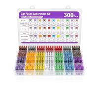 Flaconi 300 PCS Fusible Auto, Fusibles pour Voiture, Boite Fusible 12v, 2A-40A, Approprié pour Voitures, Camions