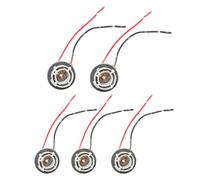 Flaconi 5PCS Connecteur de Support de Lampe voiture,1156 1157 LED Harnais de prise de lumière de clignotant,Ampoule De Frein Signal Lumière Prise,pour indicateur d'arrêt Feu de freinage arrière(2 Pin)