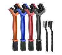 Flaconi 6 Pièces Brosse Chaine moto,Nettoyant Chaine moto,Brosse Chaine Velo,Entretien Chaine moto,Nettoyage Chaine moto,Brosse Nettoyage Velo pour Chaîne pour Scooter,Vélo, Graisse Chaine moto