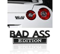 Flaconi Autocollant 3D pour Voiture,Autocollants Emblèmes de Voiture,Autocollant Personnalisé Voiture,Emblème de Voitures,Convient aux Véhicules à Usage Général,Camions,Camping-Cars (Noir-Blanc, B)