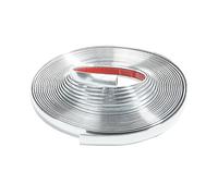 Flaconi Baguette Chromée Autocollante,Chrome Bande de Garniture Voiture,Chrome Bande de Garniture Voiture,Universel Baguette Adhesive Décorative de Pare-Chocs Porte Car Trim Strip Protection (12mm*5M)