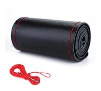 Flaconi Couvre Volant Voiture,Protege Volant Voiture,Housse Volant Voiture,Couvre Volant a Coudre,Volant Voiture,Housse de Volant de Voiture,Convient à la Plupart des Camions, SUV et Voitures(Rouge)