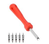 Flaconi Demonte Obus Valve,Valve Pneu Voiture,Demonte Obus,Demonte Valve Pneu Outil avec 5 Obus de Valve,Démonte Obus de Valve des Pneus,Démonte Obus de Valve des Pneus,pour Voiture Moto Vélo