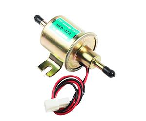 Flaconi HEP-02A Pompe Electrique Carburant Auto,Pompe à Essence électrique Universelle 12 V,Gaz sous Pression Diesel en Ligne Basse Pression Module de Pompes en Métal,Convient aux Voitures,Camions,SUV