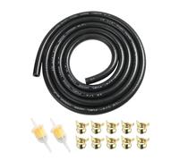 Flaconi Kit Ligne de Carburant Pour voiture,Durite Essence,Filtre Essence Moto,2m Conduite de Carburant Conduite de Carburant avec Filtre à Carburant et Colliers de Serrage pour Voiture Moto(6mm)