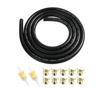 Flaconi Kit Ligne de Carburant Pour voiture,Durite Essence,Filtre Essence Moto,2m Conduite de Carburant Conduite de Carburant avec Filtre à Carburant et Colliers de Serrage pour Voiture Moto(8mm)
