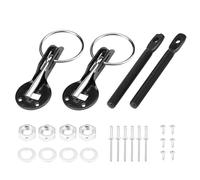 Flaconi Serrure de Capot de Voiture,Kit de Verrouillage des Goupilles de Capot, Verrouillage Universel à Goupille de Capot en Aluminium,Verrou Capot attache Rapide,Pour Les Voitures Course Et Sport