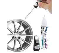Flaconi Stylo Retouche Roue de Voiture,Marqueurs de Peinture pour Pneus,Marqueur Imperméable pour Pneus,Convient pour les Réparations à Rayures de la Plupart des Voitures,Motos,Remorques(Argent)