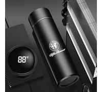 Flacons à Vide LED Affichage Numérique de la Température Tasses D'isolation en Acier Inoxydable Tasses Thermo Intelligentes pour Alfa Romeo Giulia Stelvio Giulietta 159 147 156