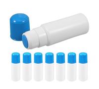 Flacons Applicateurs Éponge 30ml en Plastique, Lot de 8, Bleus | Tête Éponge Douce, Corps Transparent, Doseur Pressable, Usage Précis pour Soins, Bureau et Bricolage