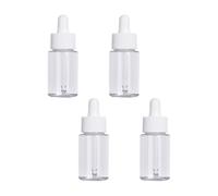 Flacons Compte-gouttes en Verre 80ml, Lot de 4, Blancs