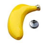 Flacons d'Alcool | 150ml Flacon à Vin en Forme de Banane,Bouteille de Poche Décorative en Acier Inoxydable, Contenant de Boisson Étanche et Portable pour Whisky, Vodka, Brandy, Rhum
