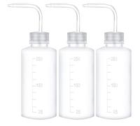 Flacons d'Arrosage à Presser - Bouteille Pissette en Plastique, Lavage de Sécurité, Bouche Étroite, Compressibles pour Labo de Tatouage, Jardin, Plantes - 250ml, 3 Pièces