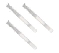 Flacons de Gloss à Lèvres Rechargeables Lot de 3 en Pp 5ml | Argenté, Format Portable pour Voyage, Kit de Remplissage Vide Adapté au Maquillage