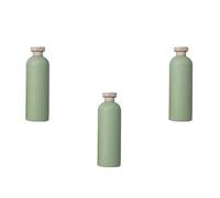 Flacons de Lotion Rechargeables 400ml PE PP Lot de 3 Vert | Usage Domestique Simple, Conteneur Pratique, Léger et Poli, pour Gel Bain et Shampoing