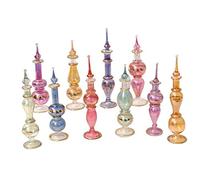 Flacons de parfum égyptiens, Kit de fabrication de parfum, Flacons de parfum décoratifs, Ensemble de 50 flacons décoratifs, chacun de 10 cm de haut (4 pouces), couleurs assorties